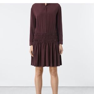 100%silk all saints dress